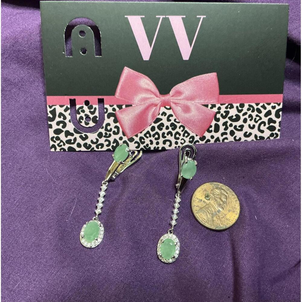 ^ Elegant Emerald Earrings
